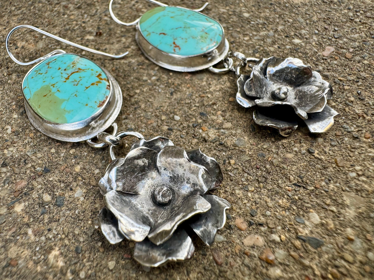 Tyrone turquoise Flower Earrings