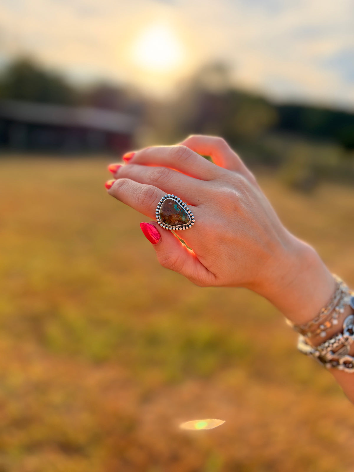 Sonoran Turquoise Earthscape Ring