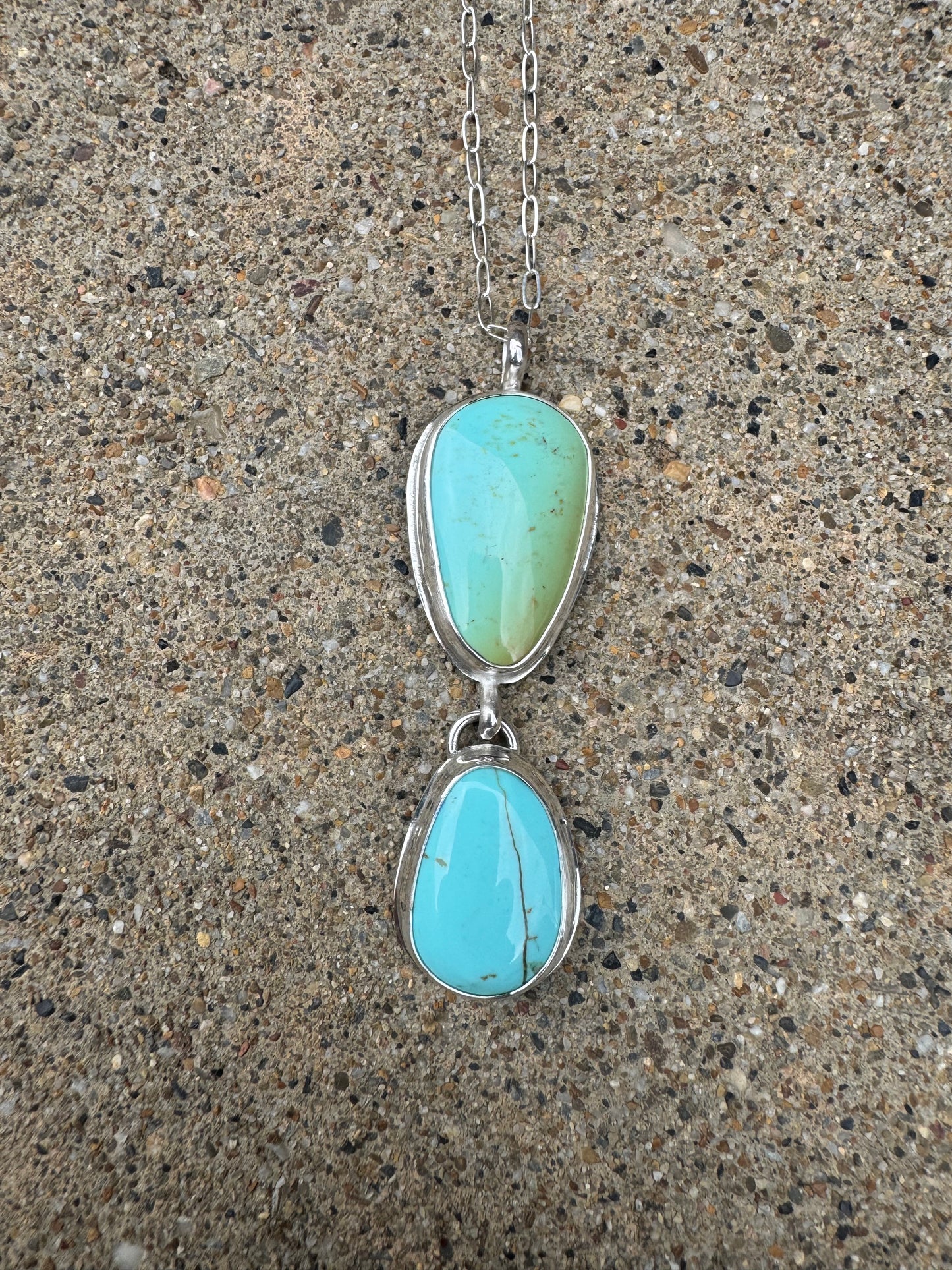 Polychrome Tyrone Turquoise pendant