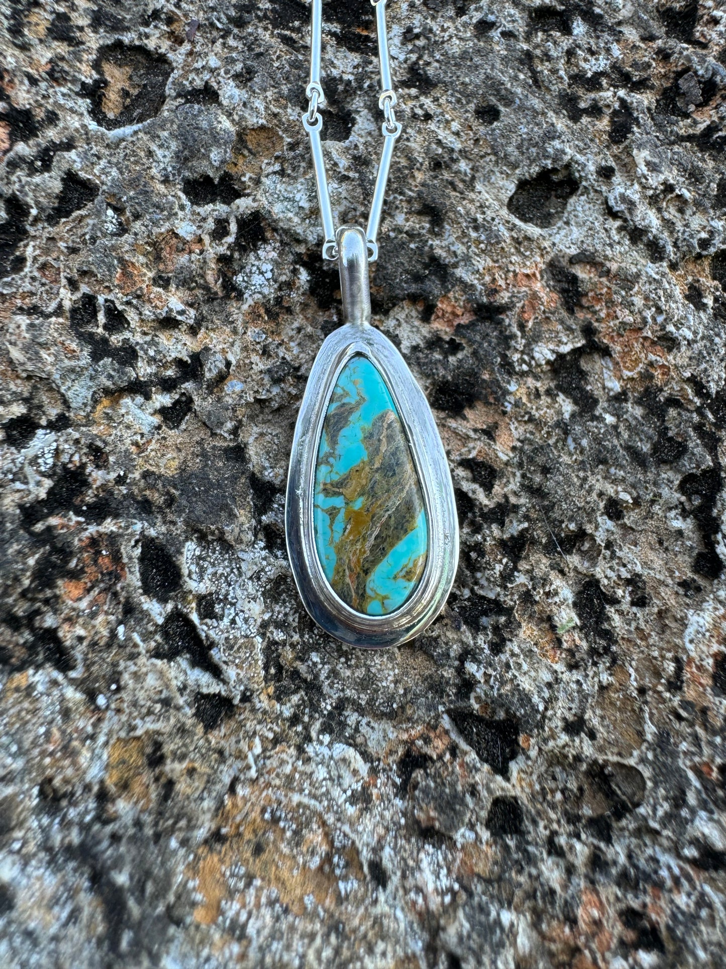 Dainty turquoise pendant