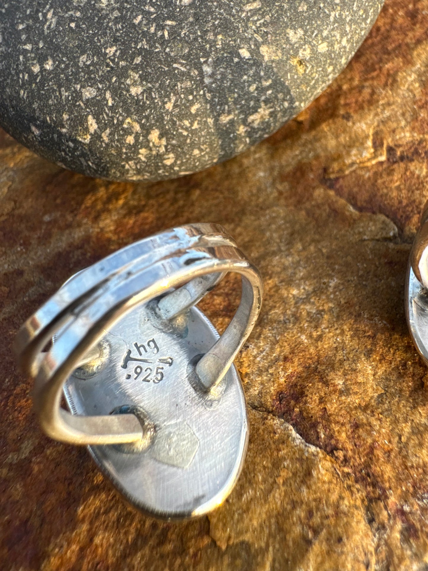 Long Tyrone Turquoise ring size 9