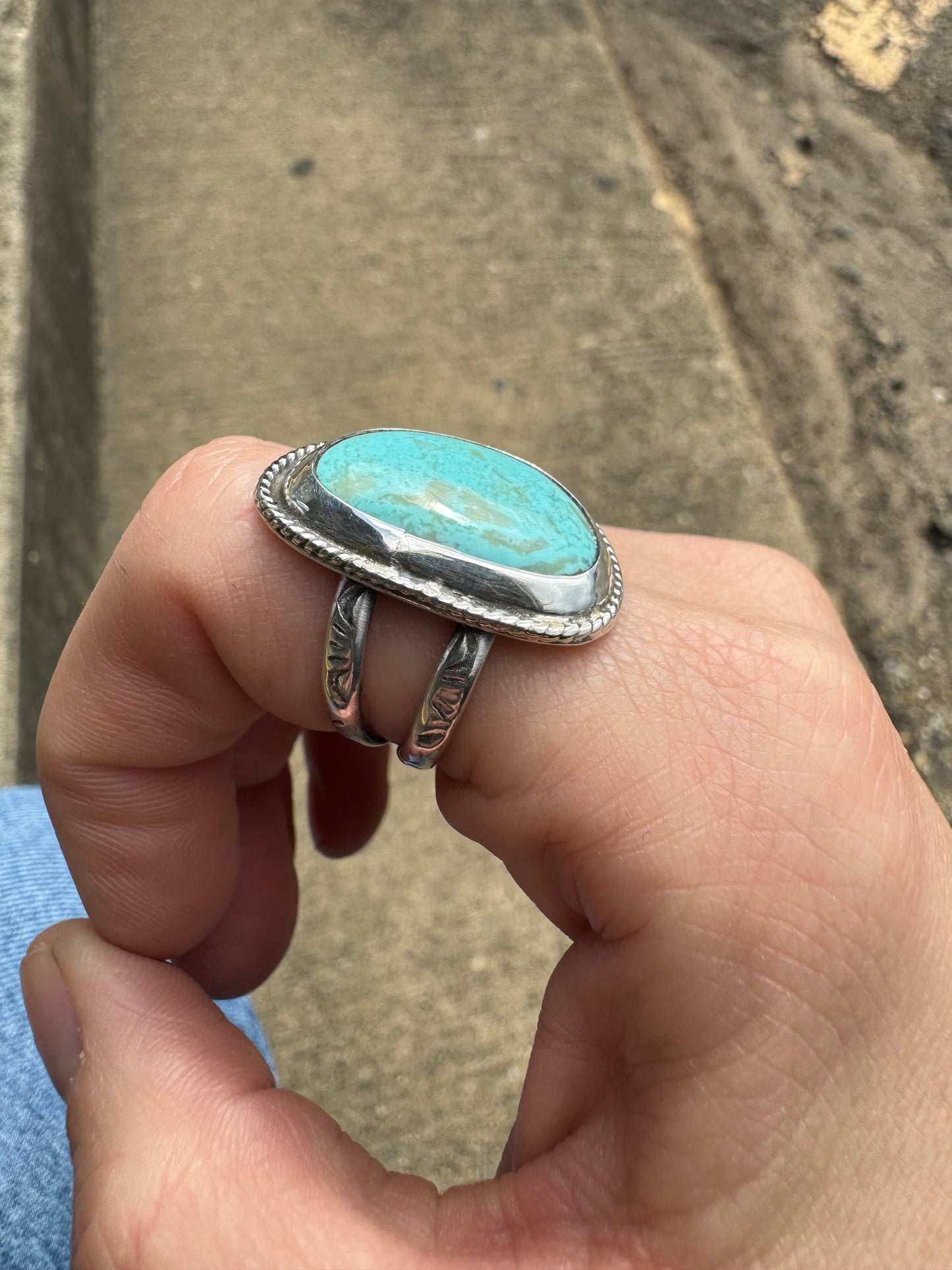 Kingman turquoise ring size 6