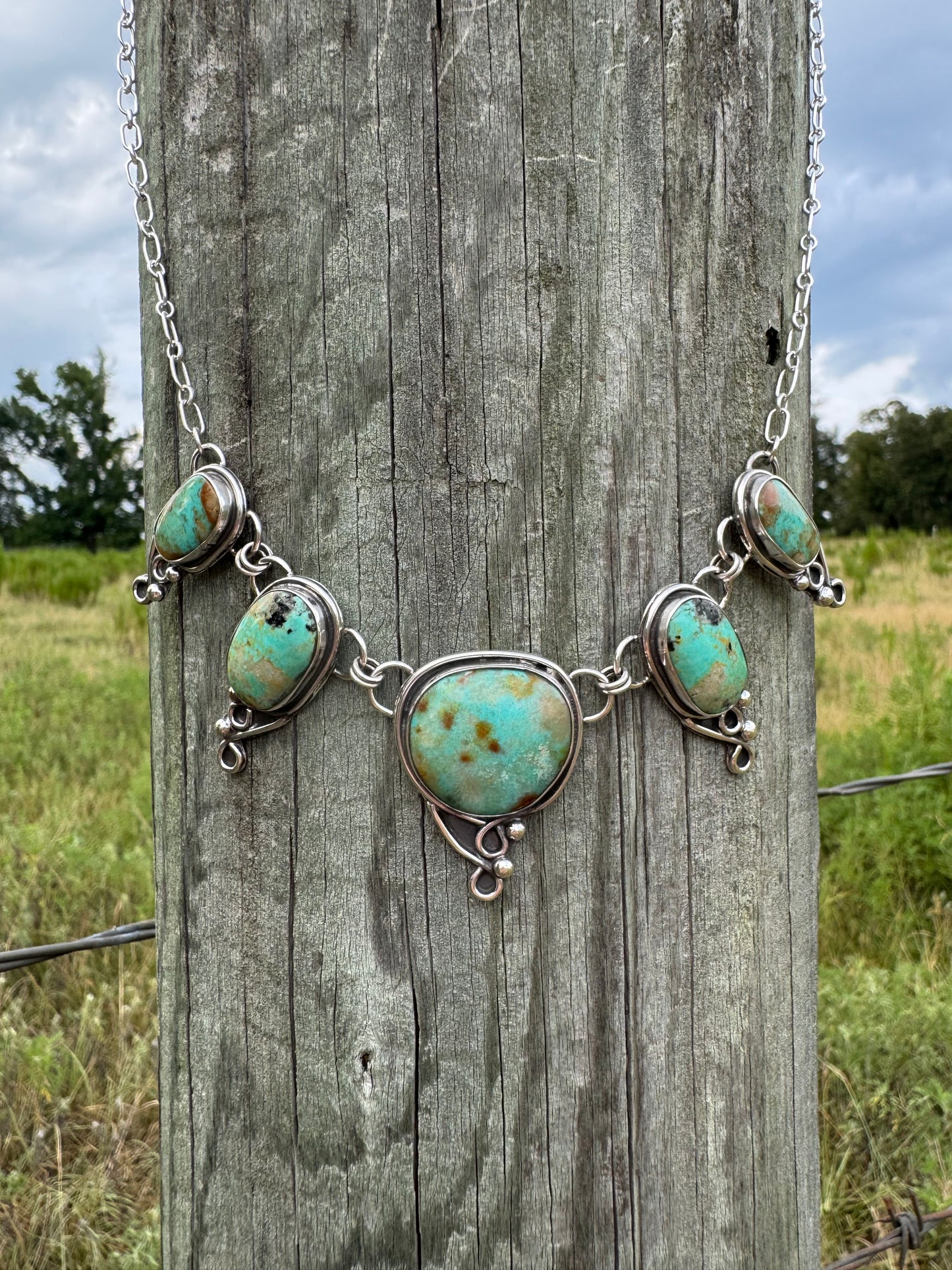 Tyrone turquoise Statement Necklace