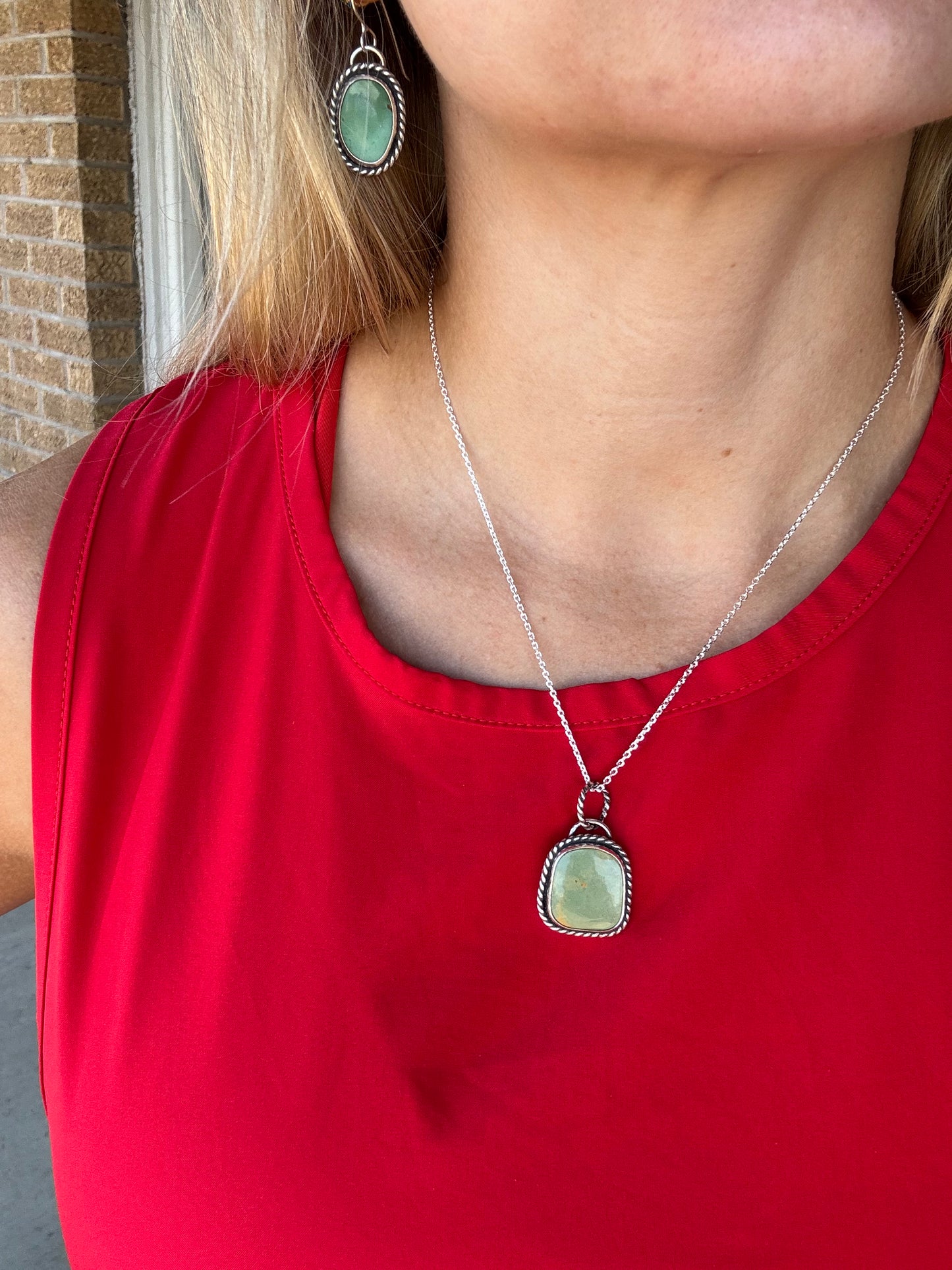 Green King Manassa Turquoise Necklace