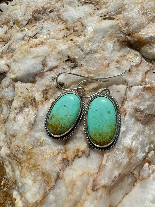 Desert sky Kingman turquoise earrings