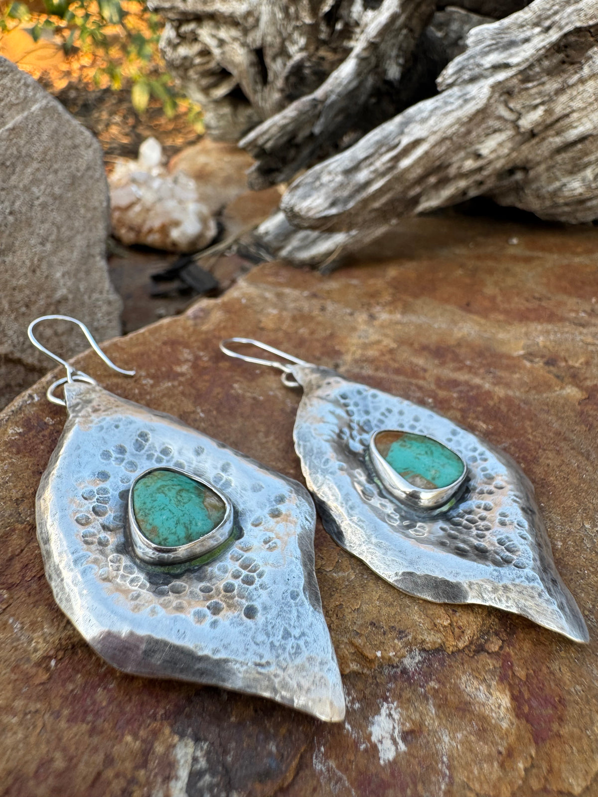 Tyrone Turquoise Desert Bloom Earrings