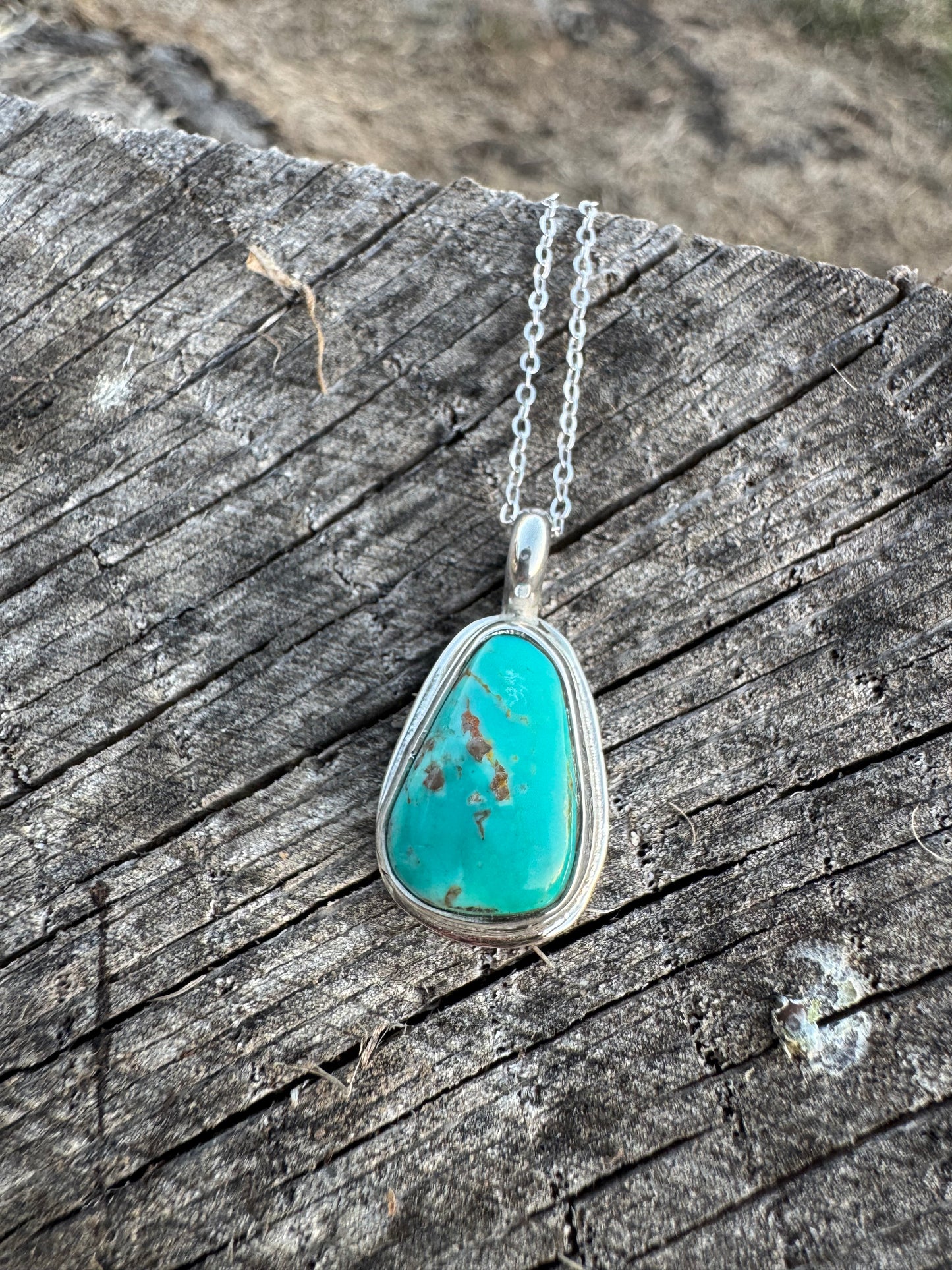 Tyrone turquoise dainty pendant