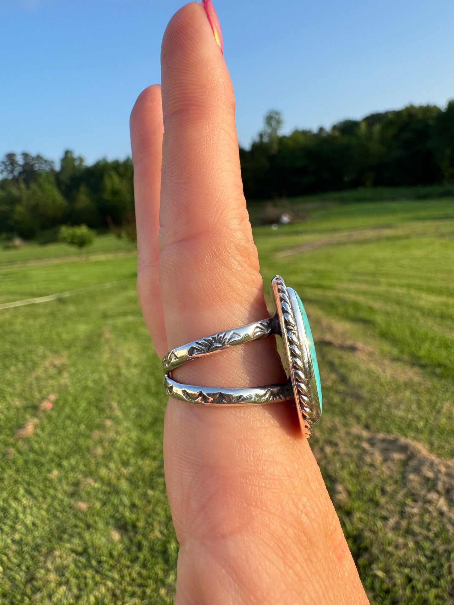 Classic Tyrone Turquoise Ring size 8