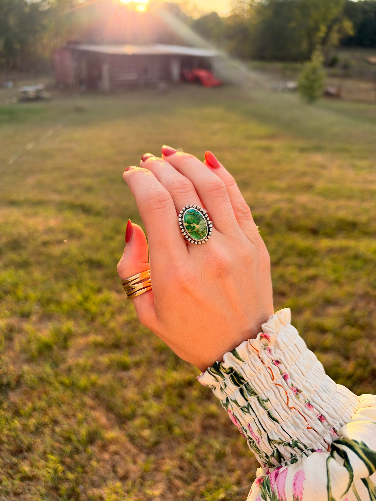 Sonoran Gold Turquoise Ring size 9