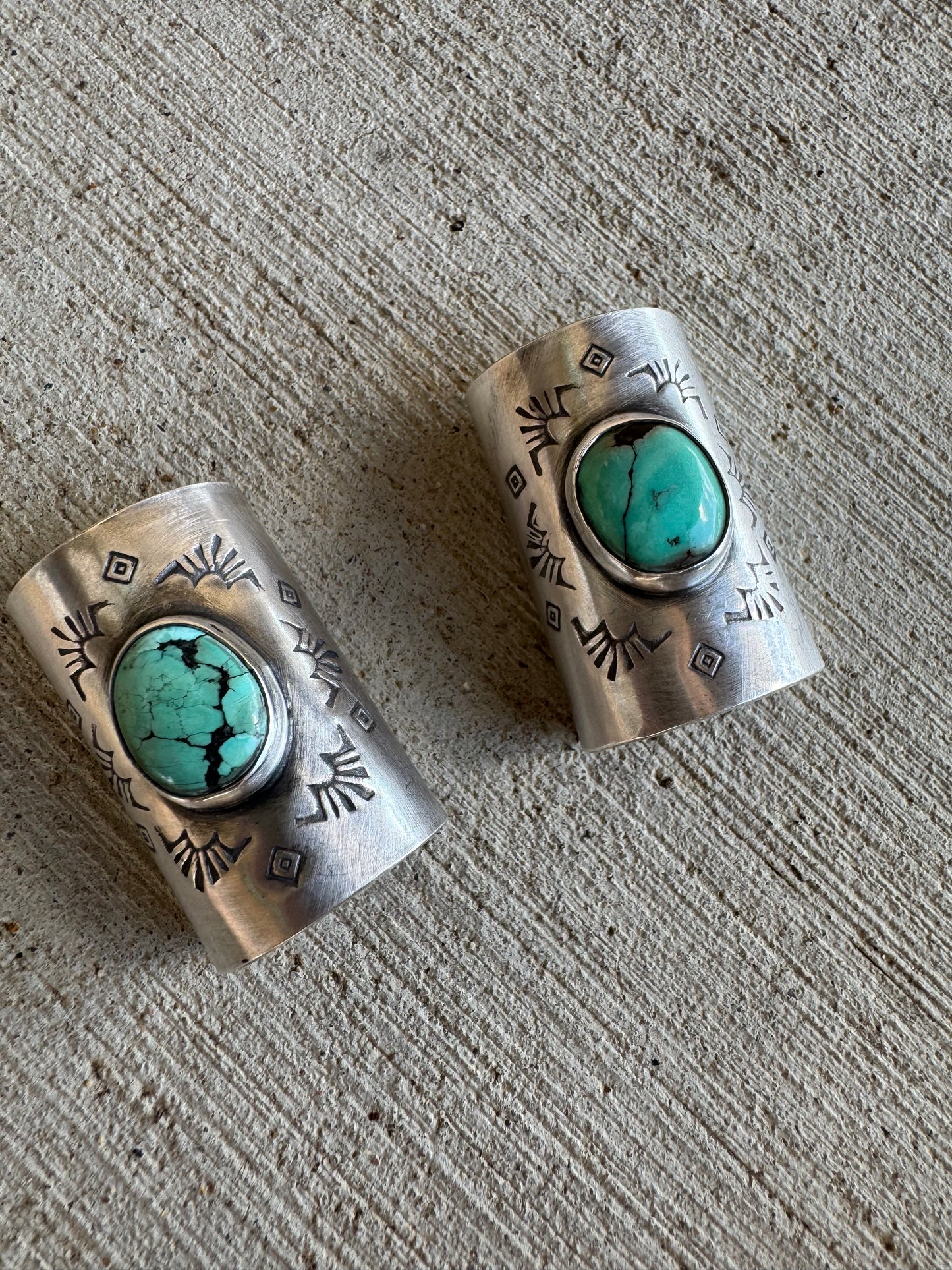 Turquoise Pony tail Holders Set of 2
