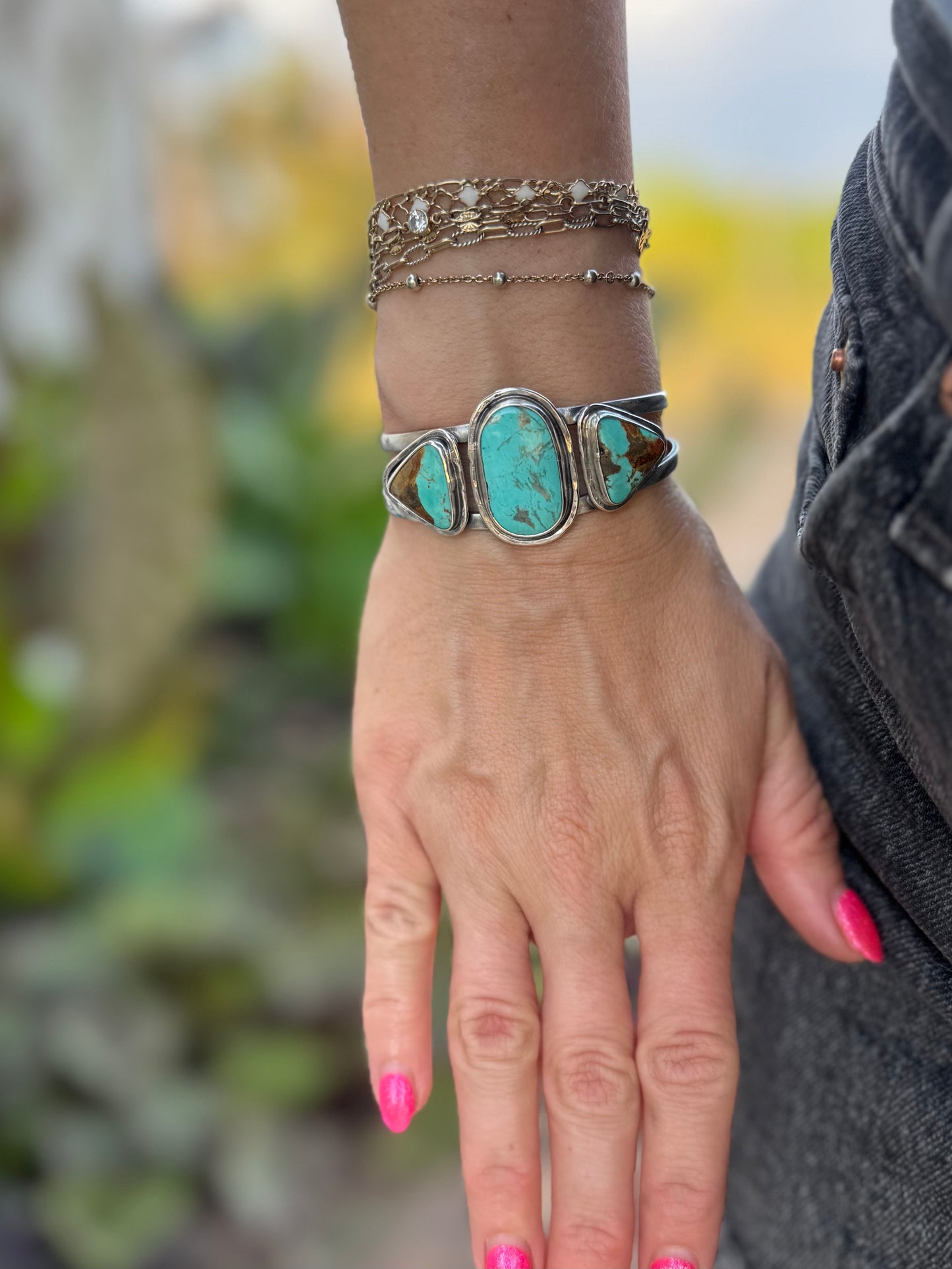 Tyrone Turquoise Statement Cuff