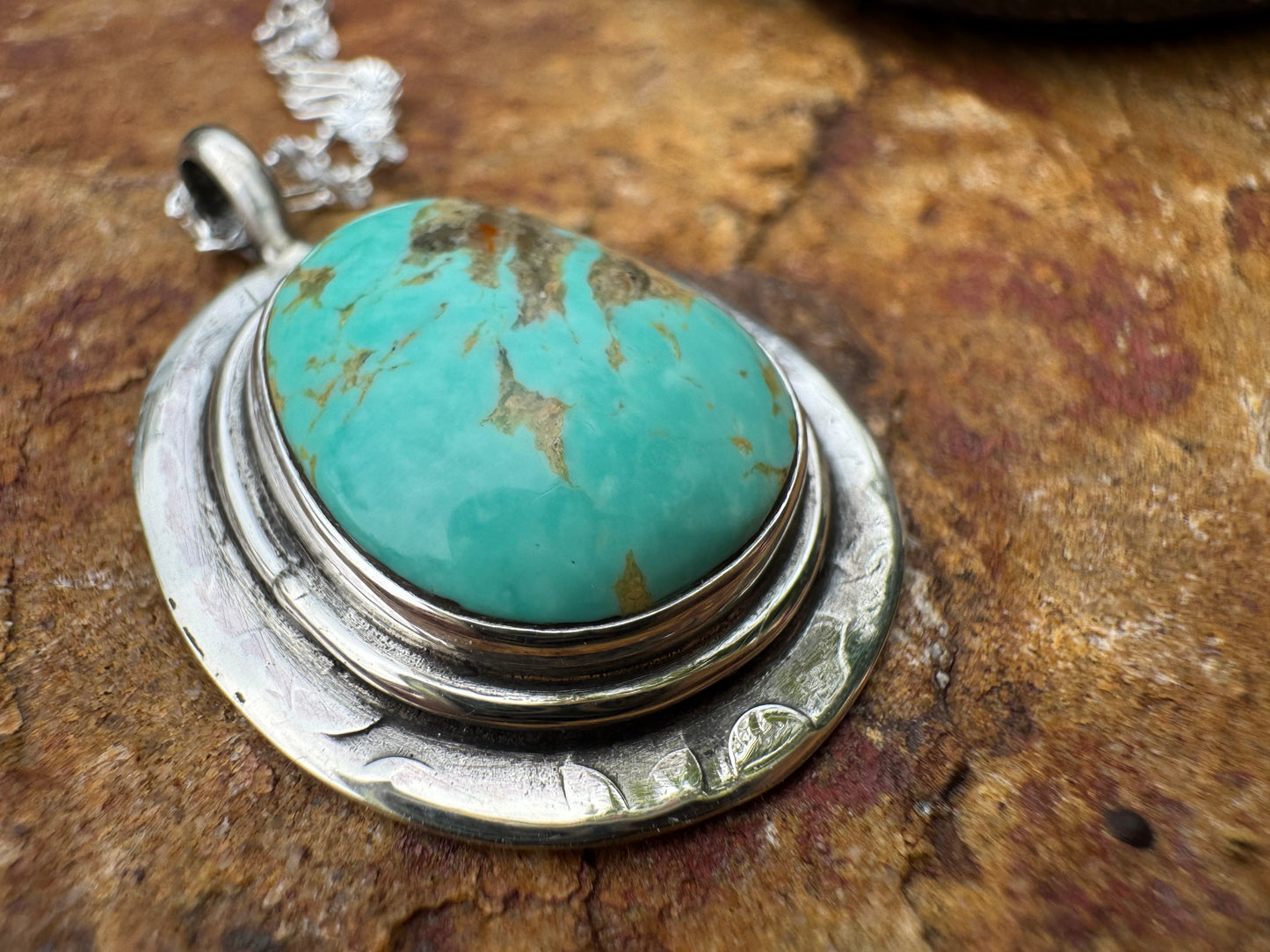 Turquoise Medallion Pendant