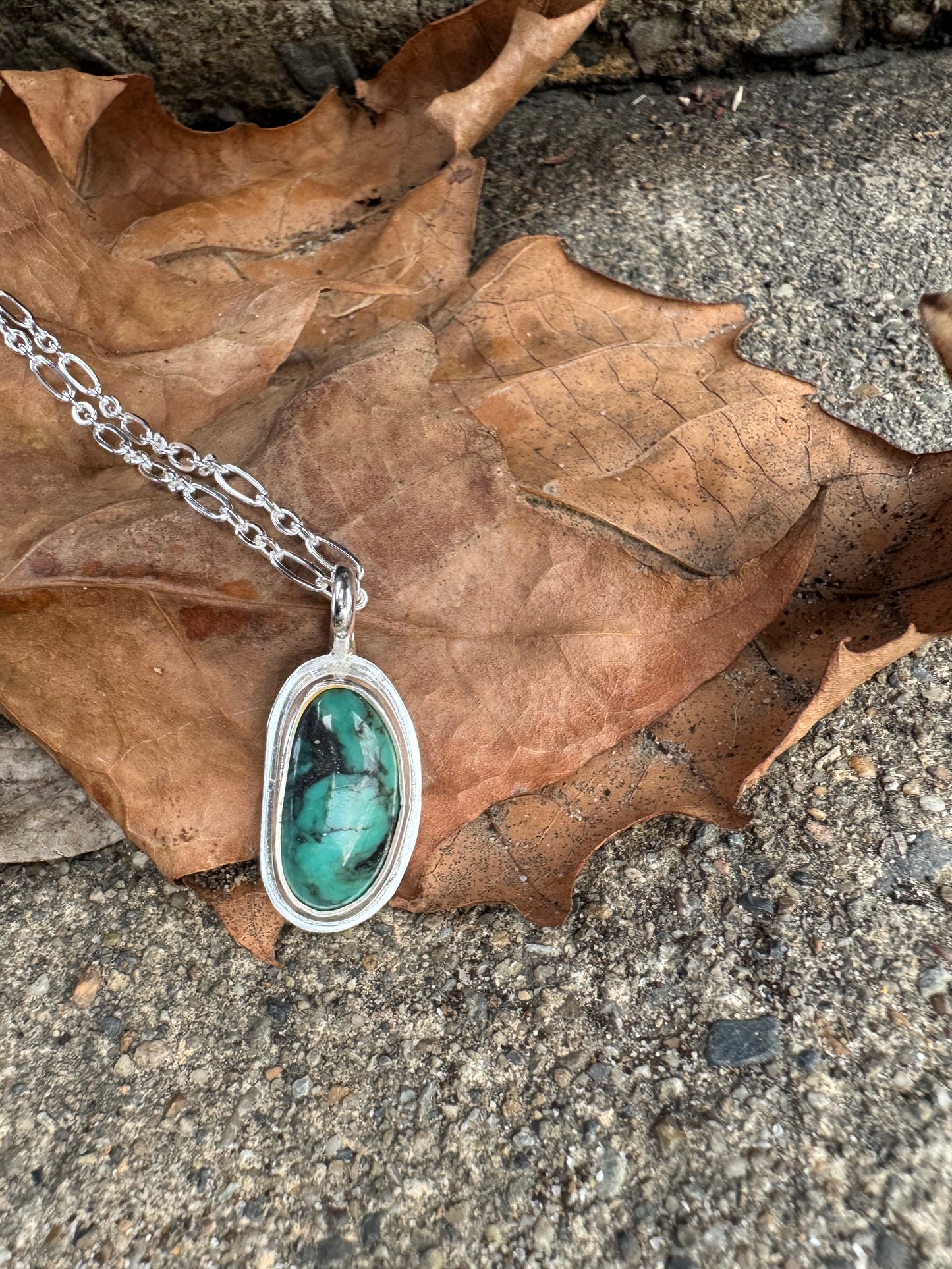 Turquoise dainty pendant