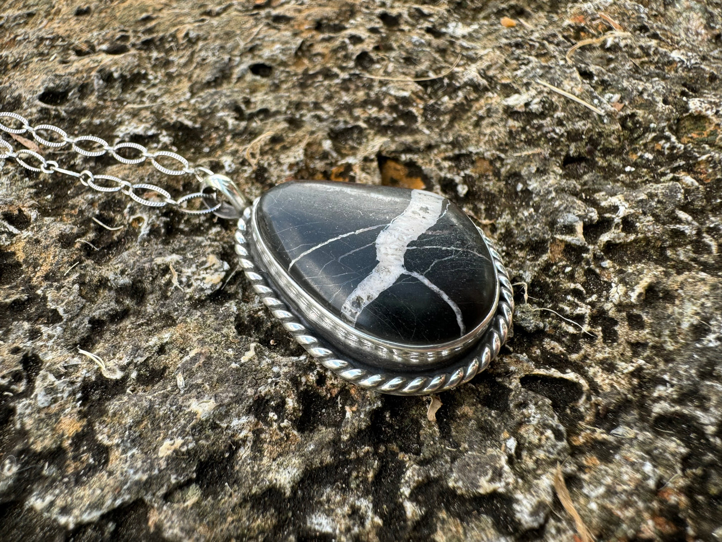 White buffalo turquoise necklace