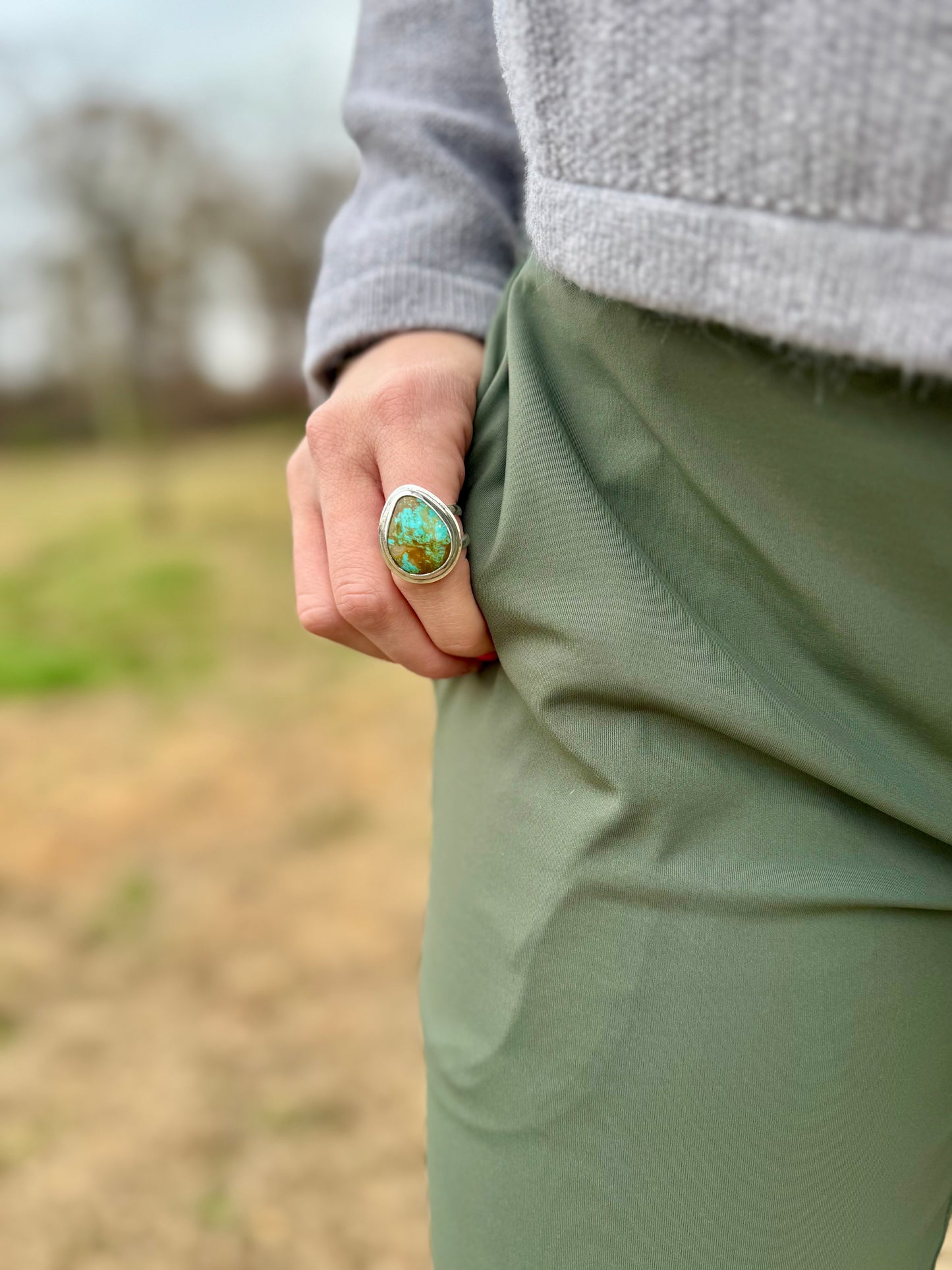 Tyrone turquoise ring size 9