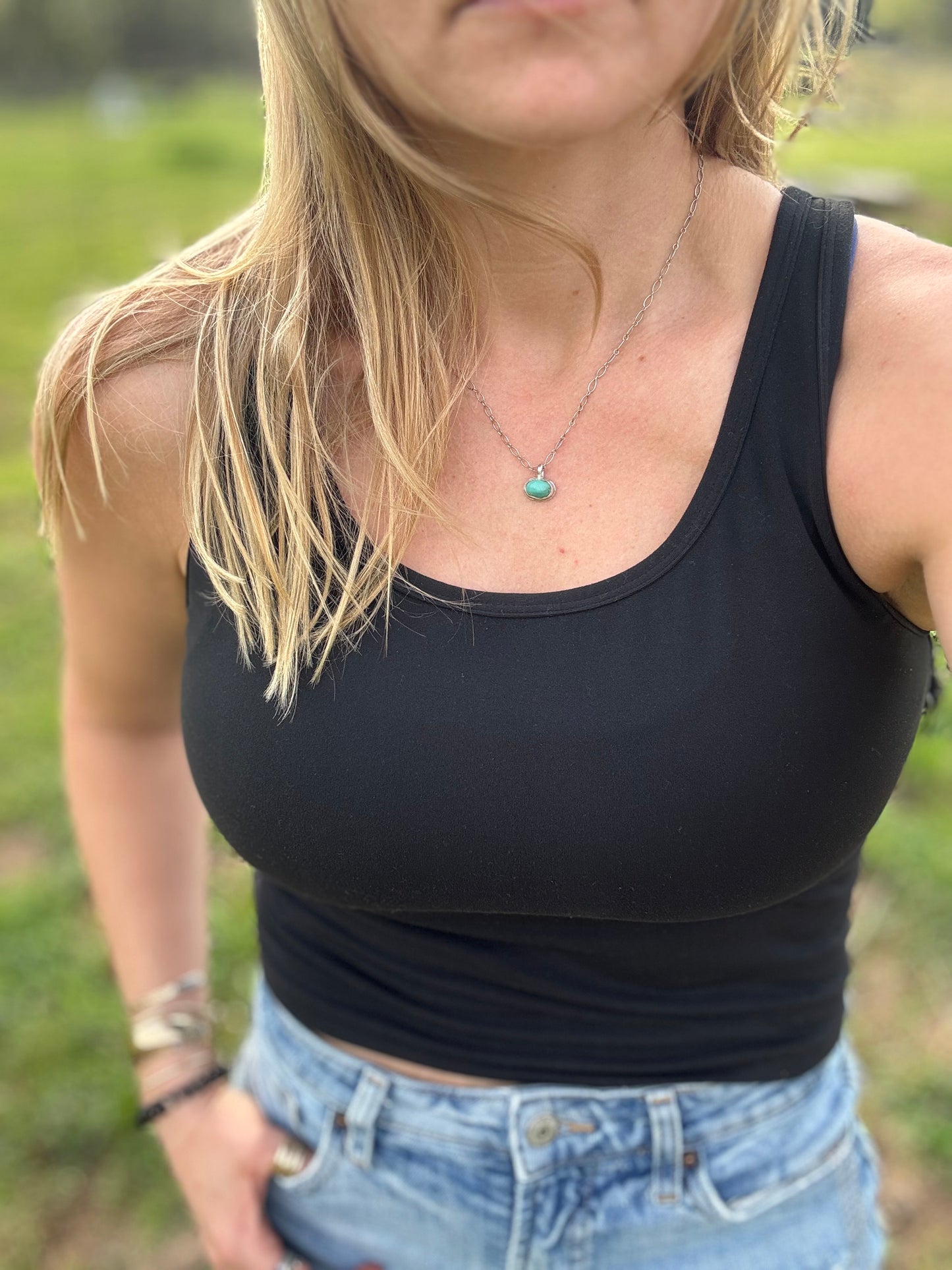 Blue Mini Turquoise Pendant