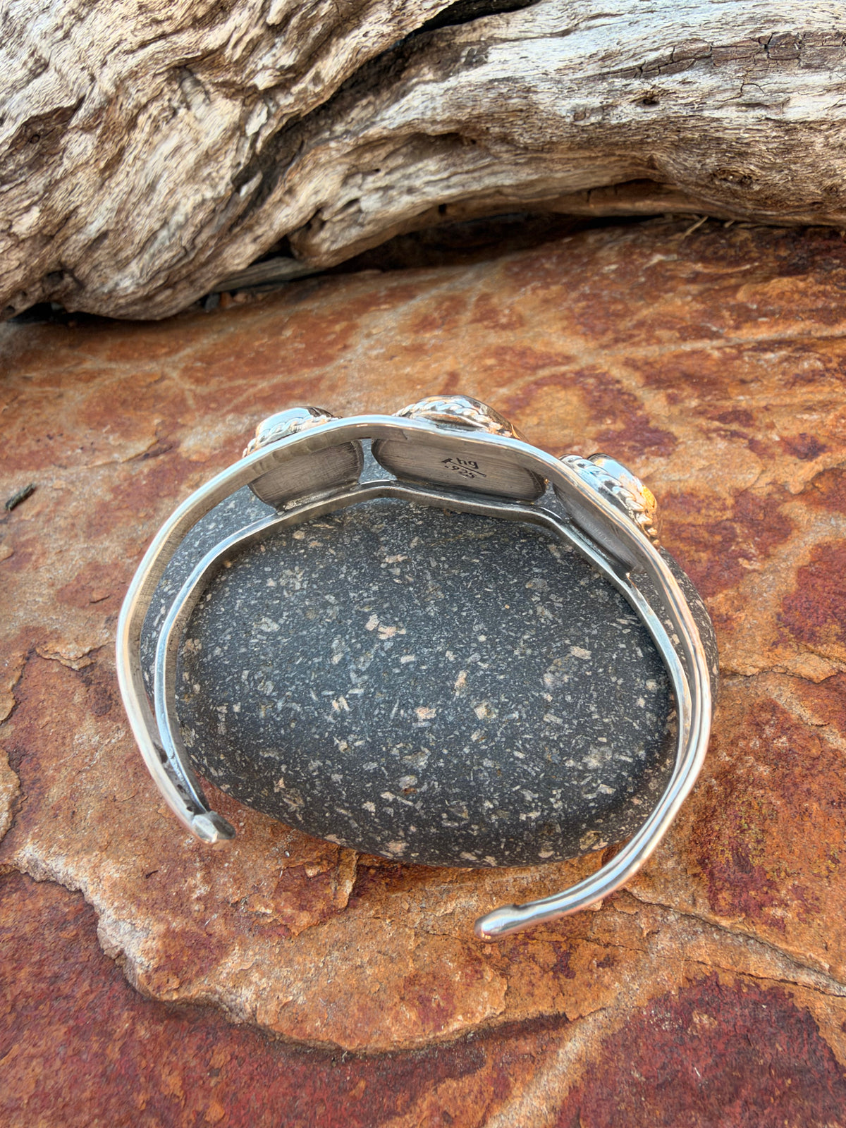 Sonoran Gold Turquoise Triple-Stone Cuff
