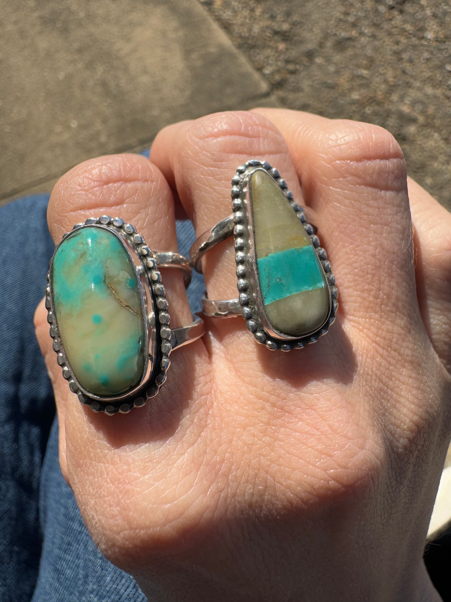 Ribbon Turquoise ring size 9