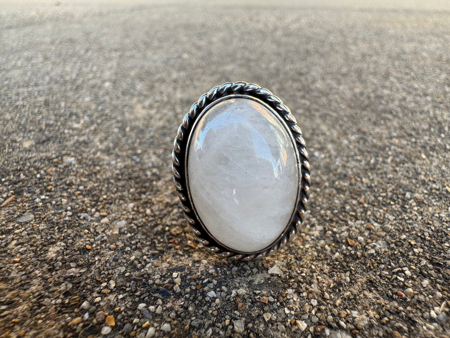 Moon stone ring size 9