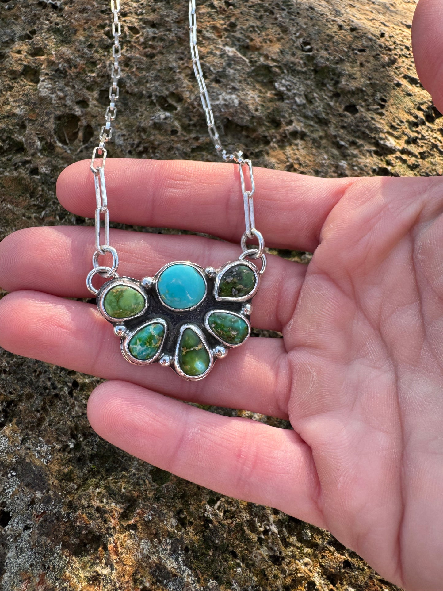 Sonoran Gold cluster necklace