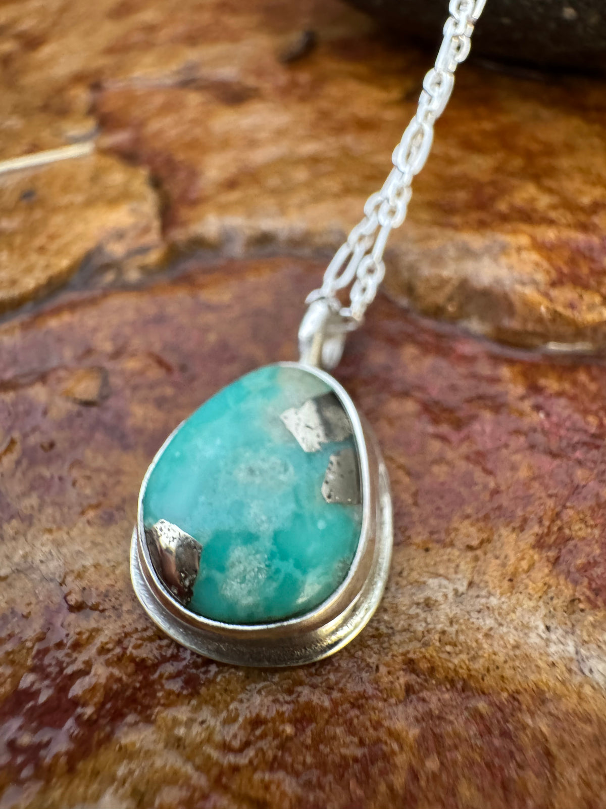 Dainty Campitos Turquoise Pendant