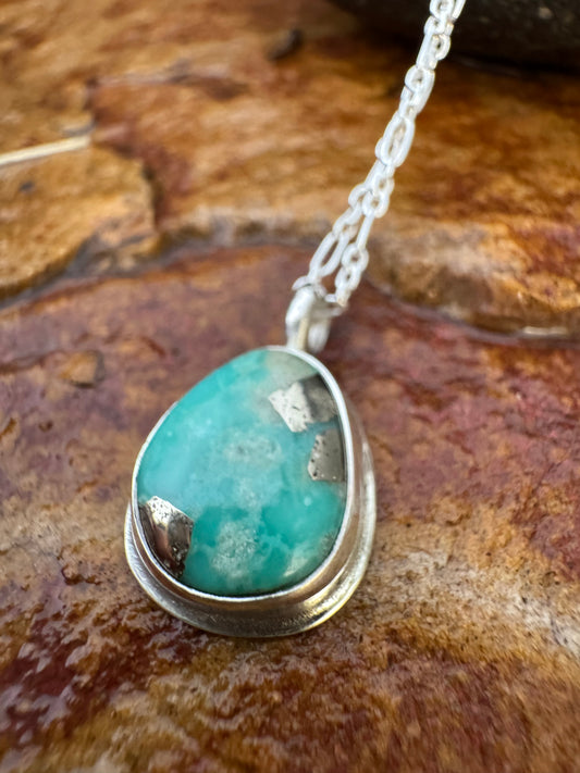 Dainty Campitos Turquoise Pendant