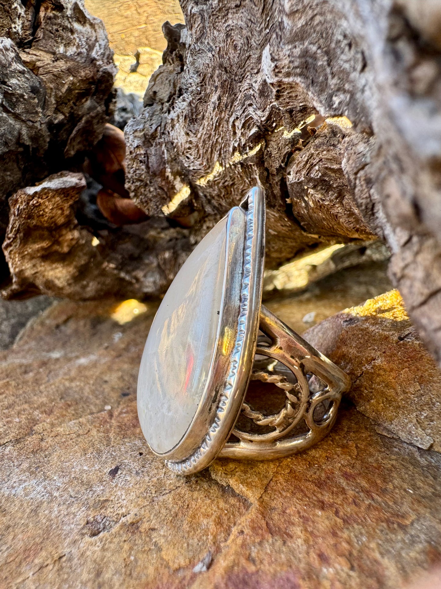 Moonstone Statement Ring size 9