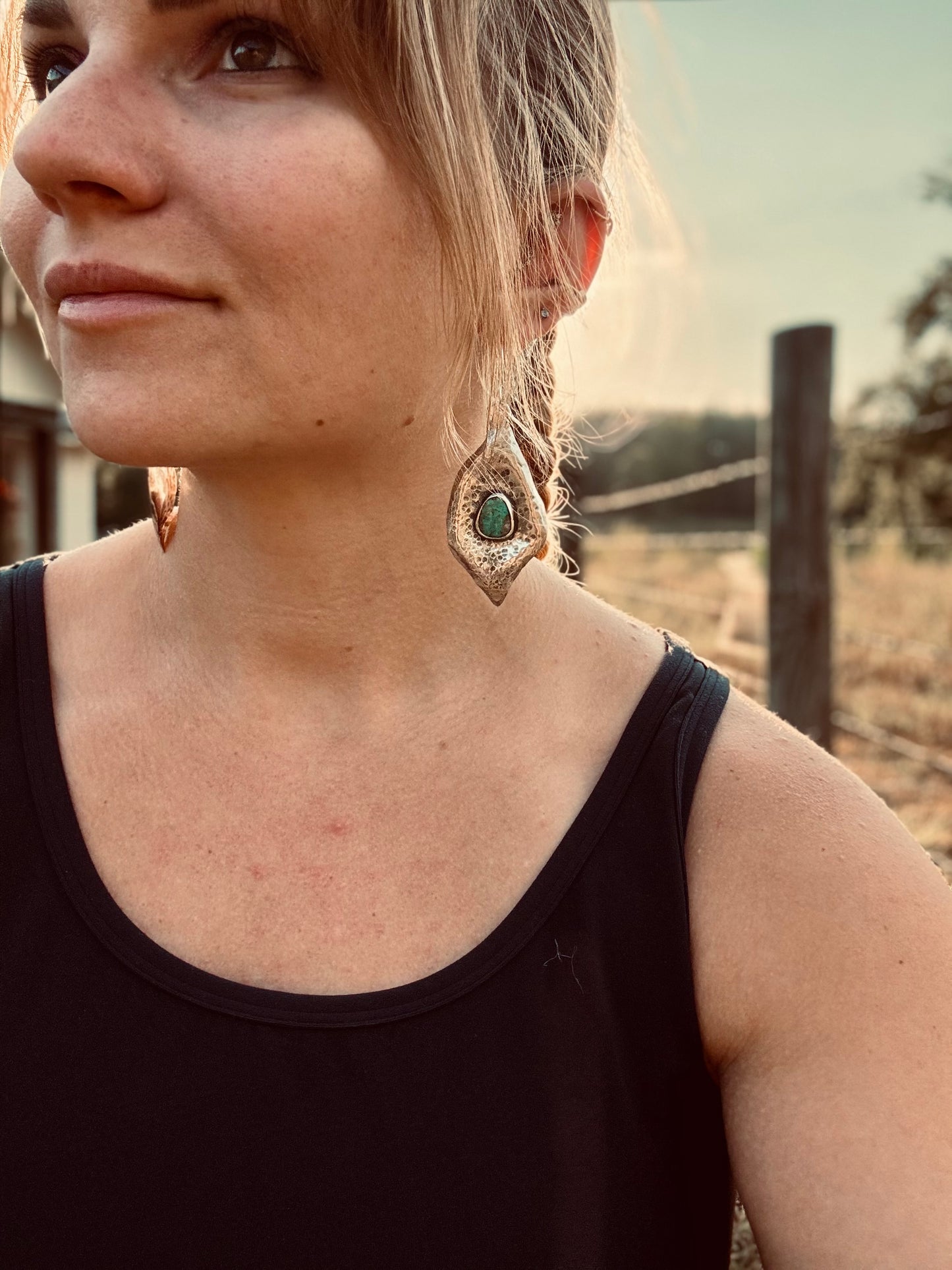 Tyrone Turquoise Desert Bloom Earrings