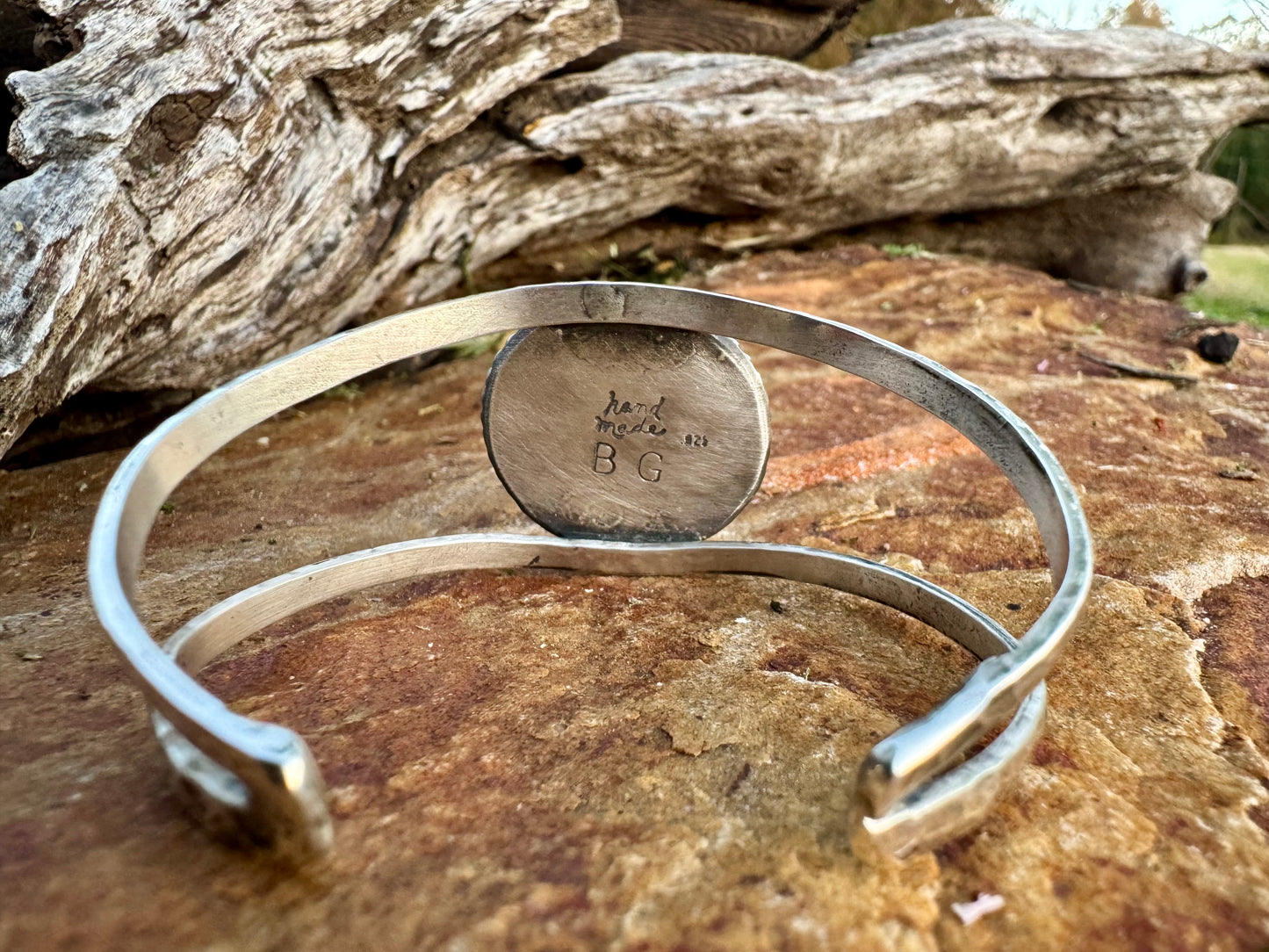 Round Tyrone Turquoise Cuff Bracelet