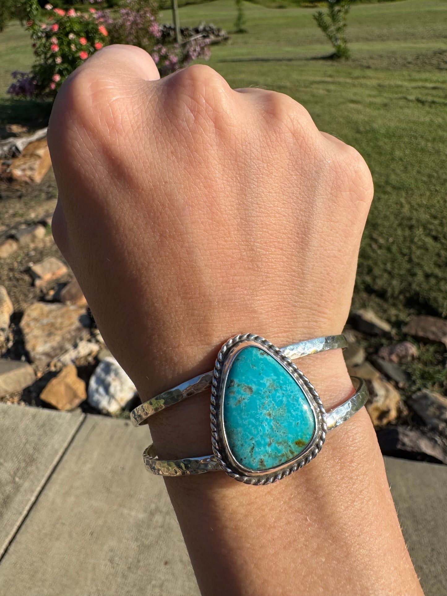 Kingman turquoise cuff bracelet