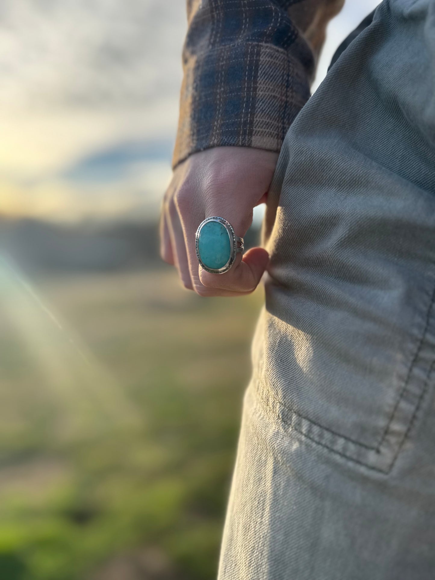 Tyrone turquoise ring size 9