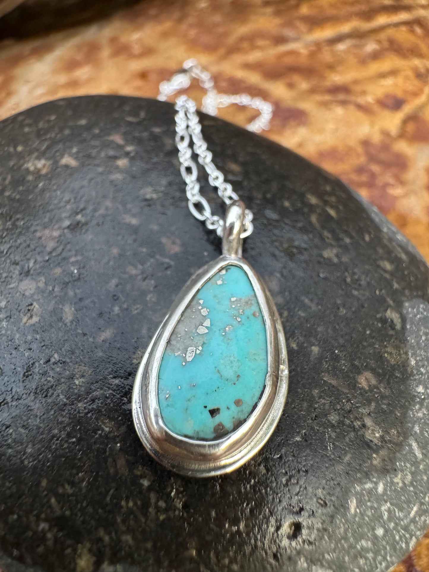 Light Blue Campitos Turquoise Pendant