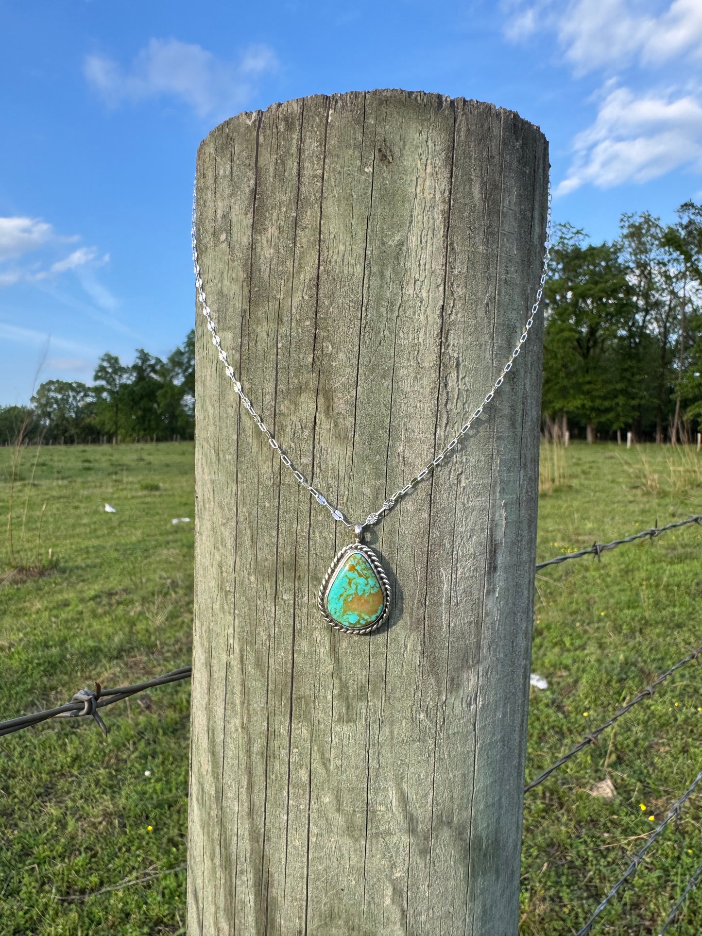Pear-shaped Turquoise Pendant