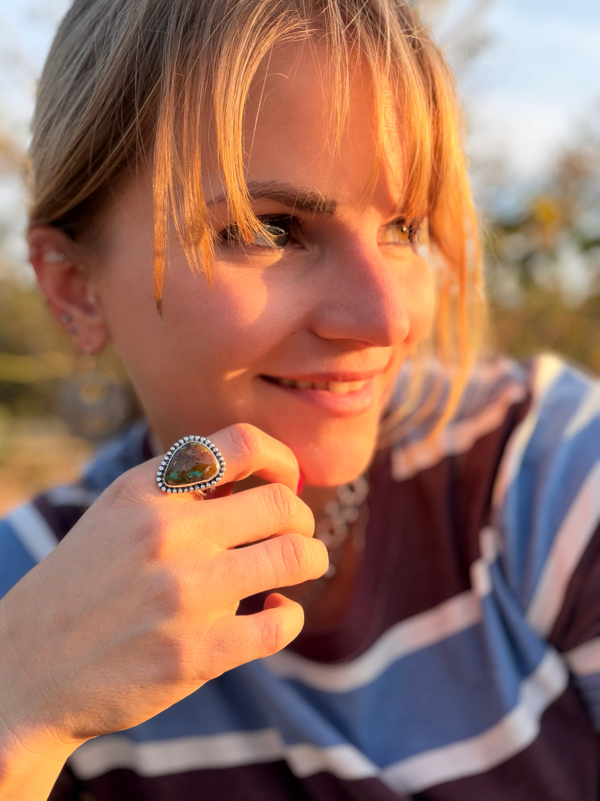 Sonoran Turquoise Earthscape Ring
