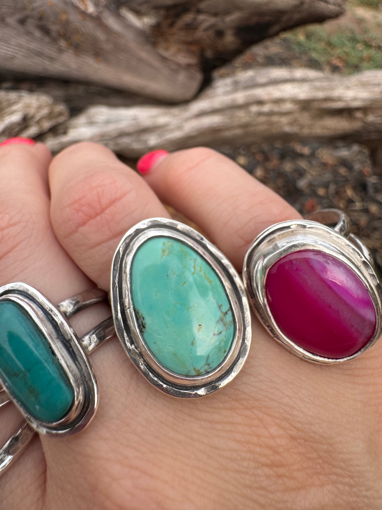 Tyrone Turquoise Statement ring size 7