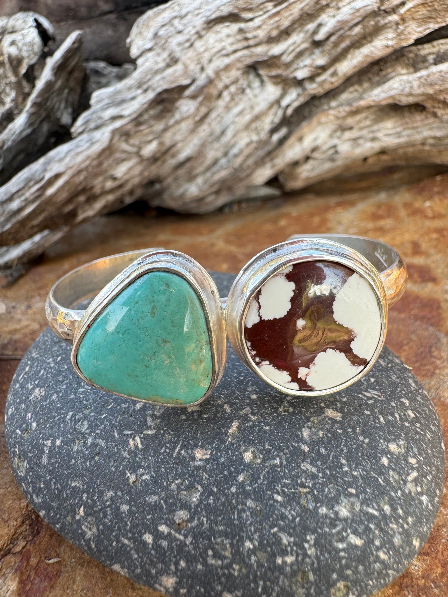 Turquoise and Wild Horse Cuff Bracelet