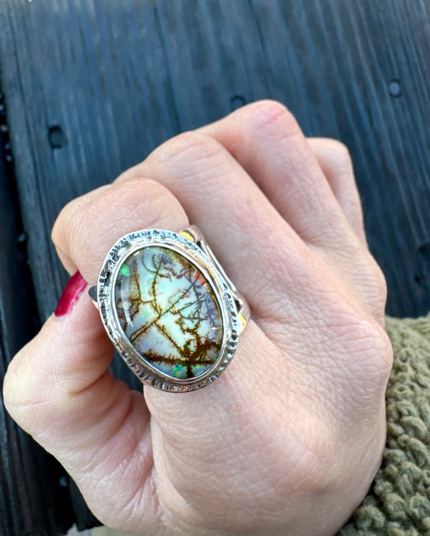 Monarch Opal Doublet Ring size 8.5