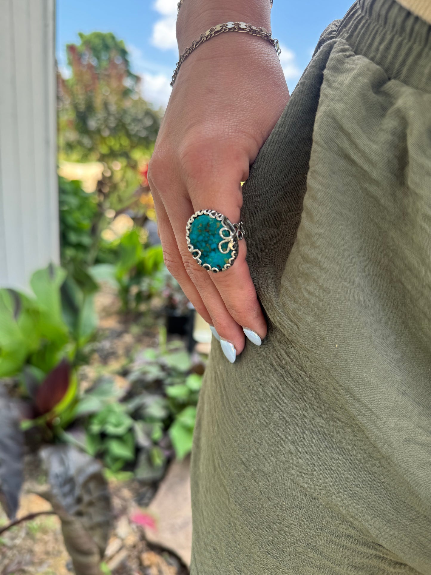 Tide and Time Turquoise ring size 6.5