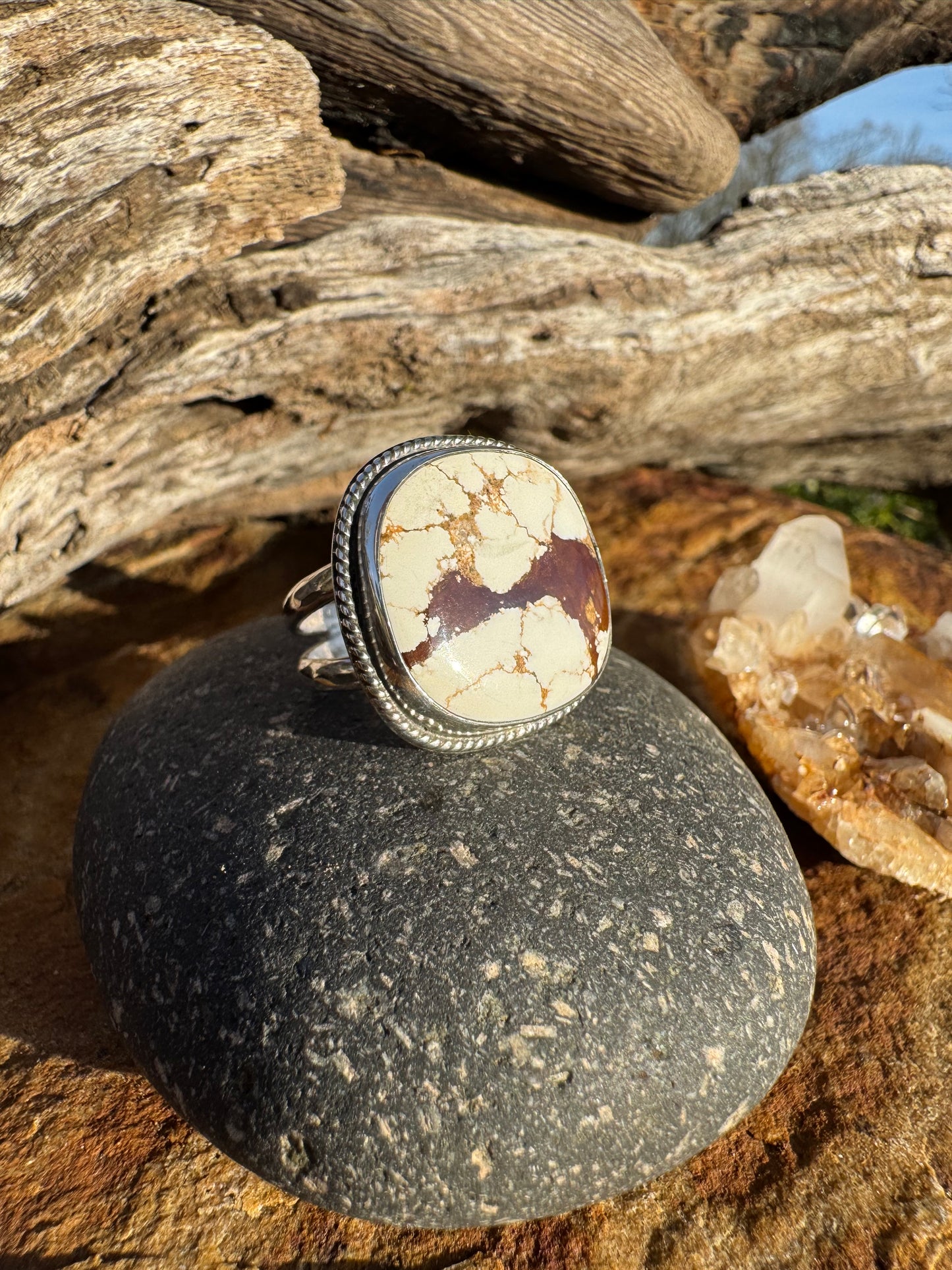 Cushion cut Wild Horse Ring size 8