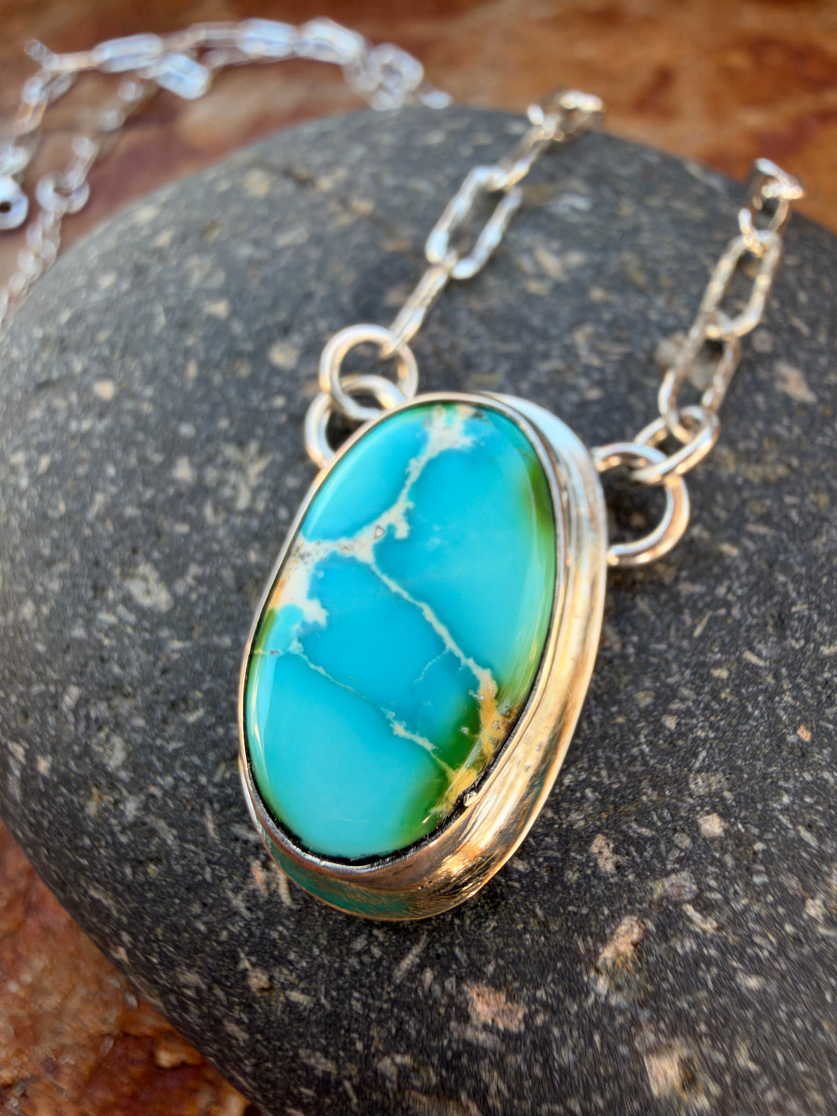 Sonoran Gold Turquoise Station Necklace