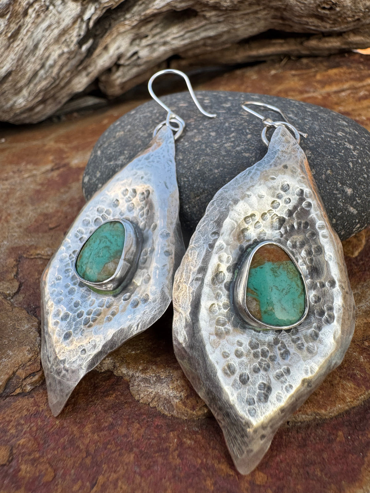 Tyrone Turquoise Desert Bloom Earrings
