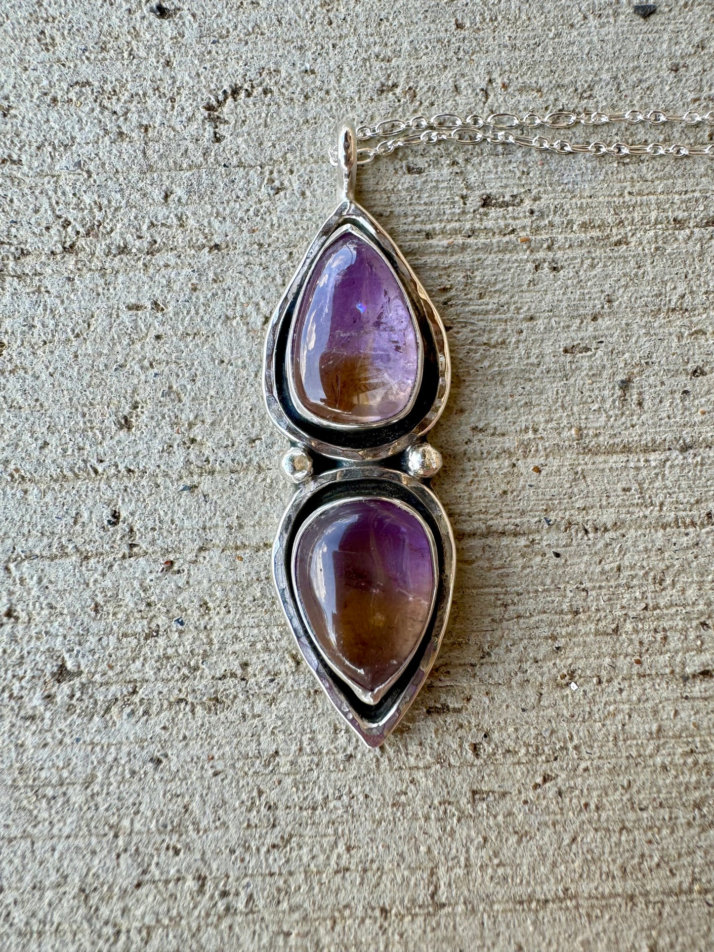 Ametrine Double Pear Pendant