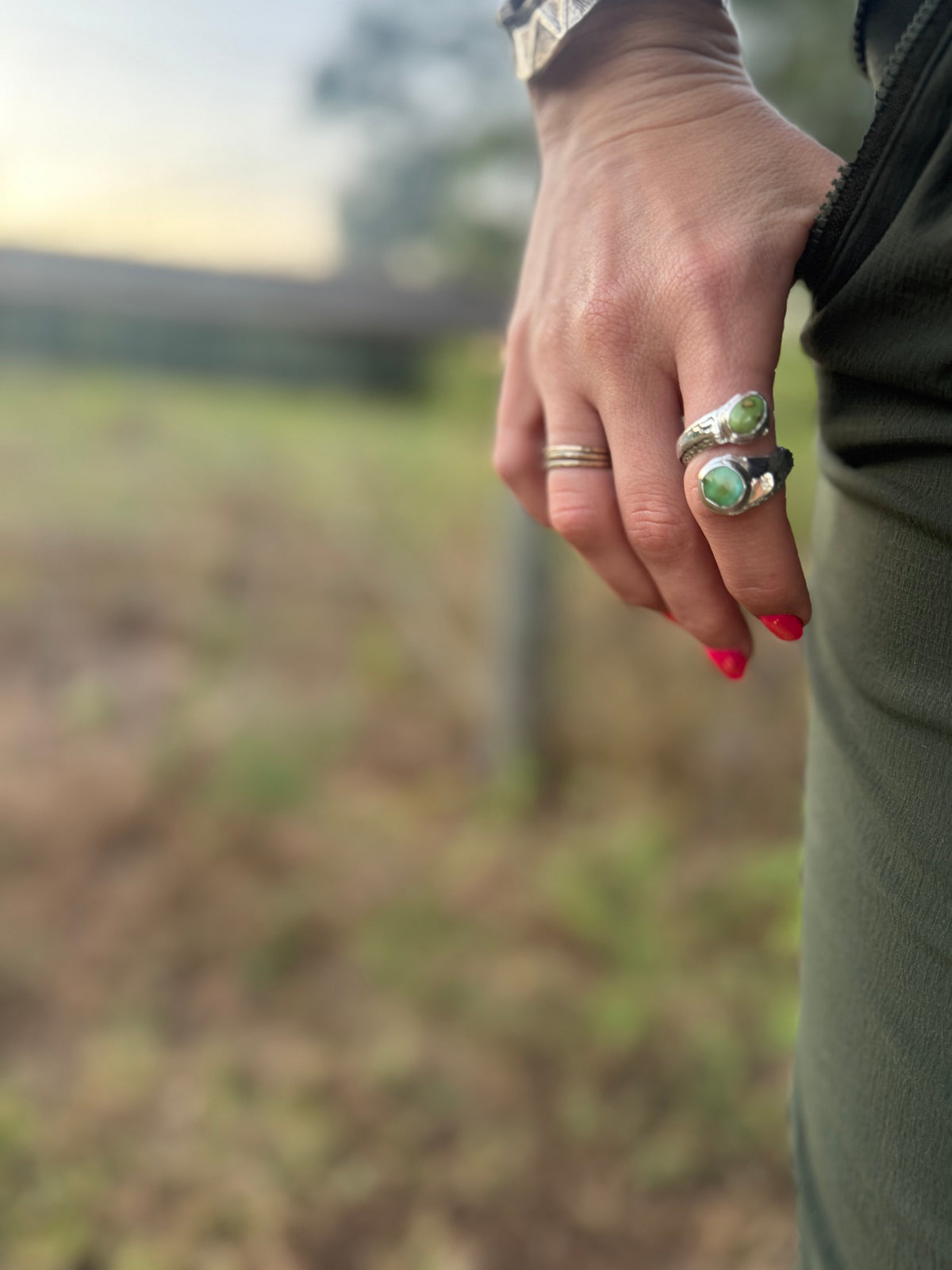 Earth and Stone Adjustable Ring