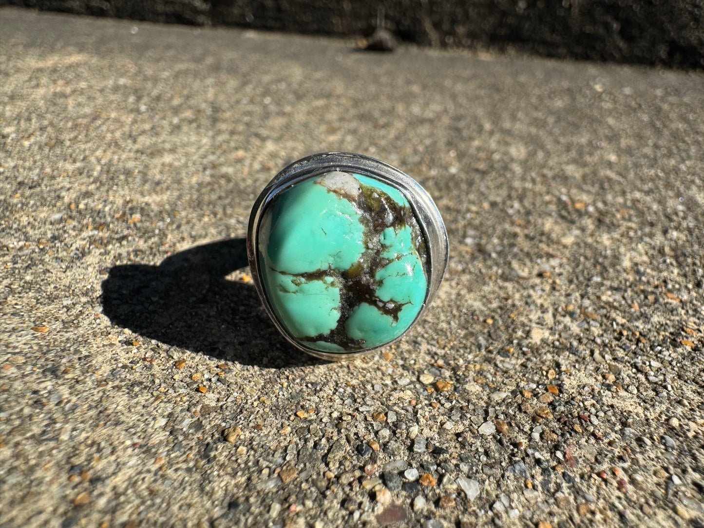 Nugget turquoise ring size 8.75