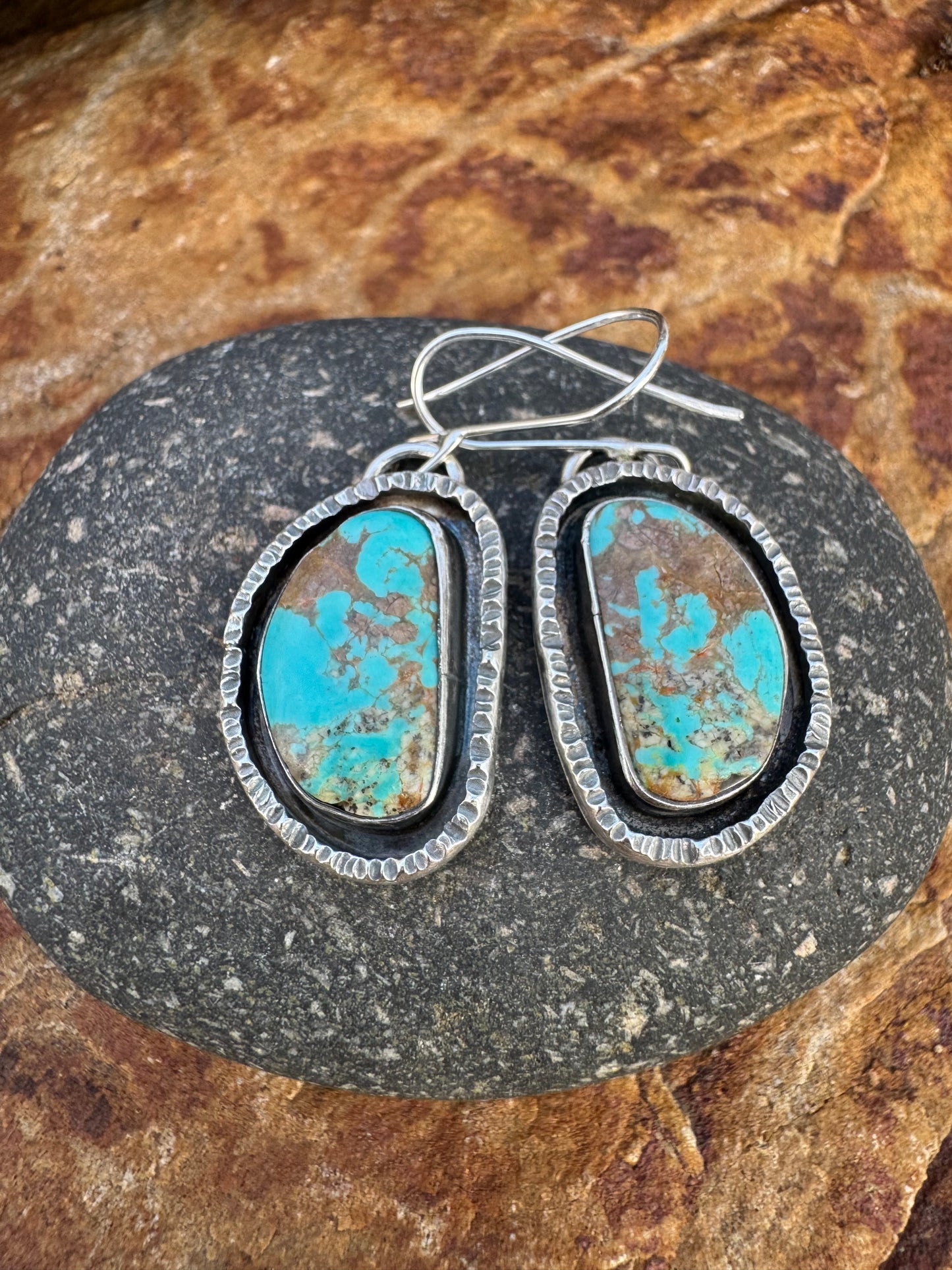 Tyrone turquoise Sterling silver earrings