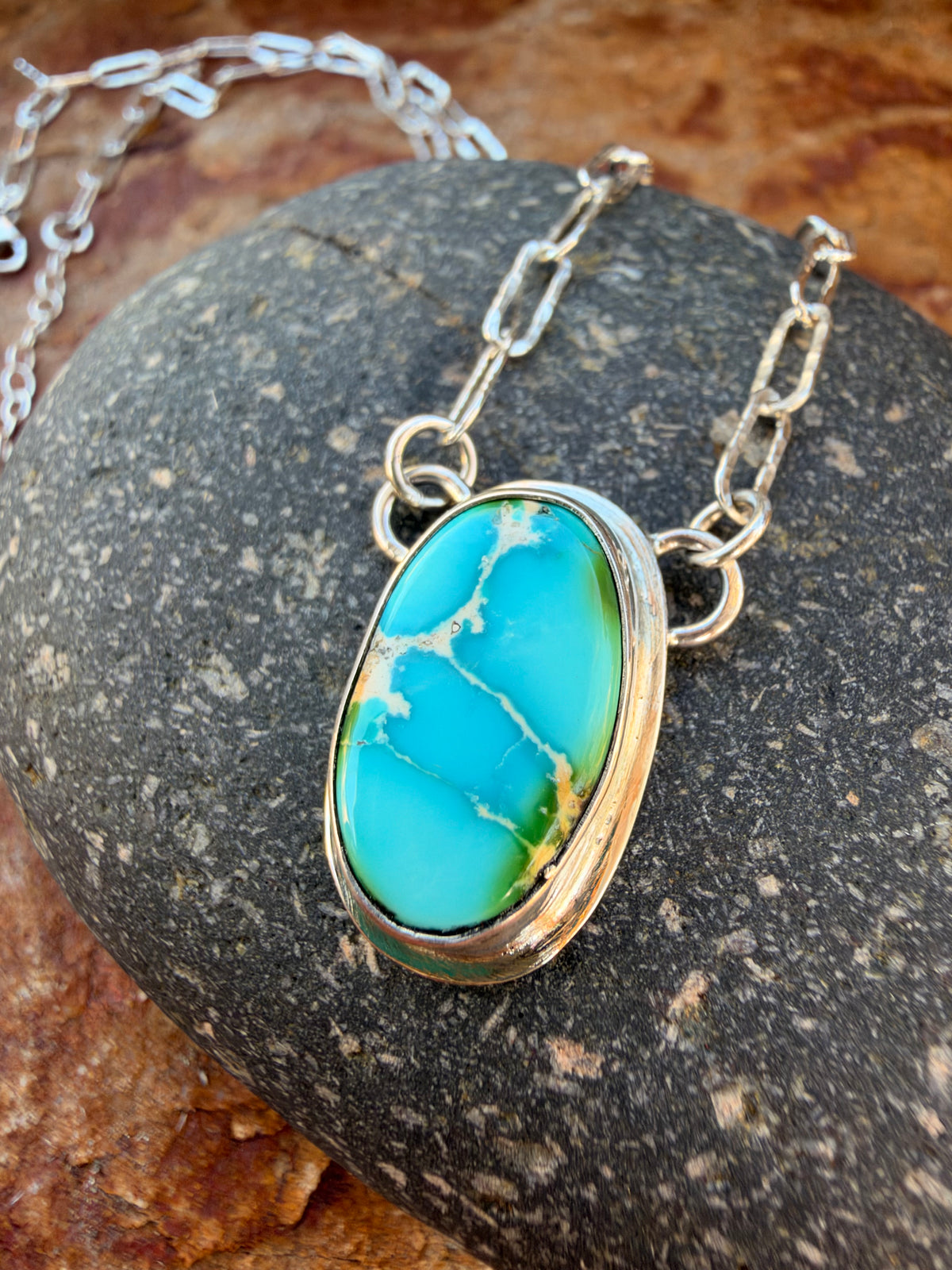Sonoran Gold Turquoise Station Necklace