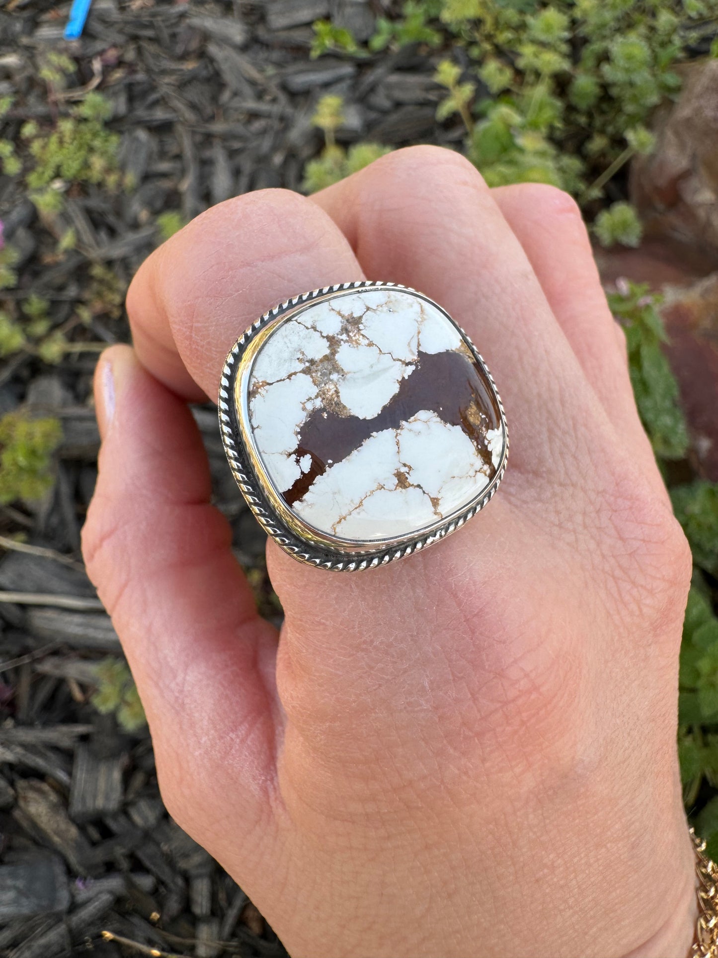 Cushion cut Wild Horse Ring size 8