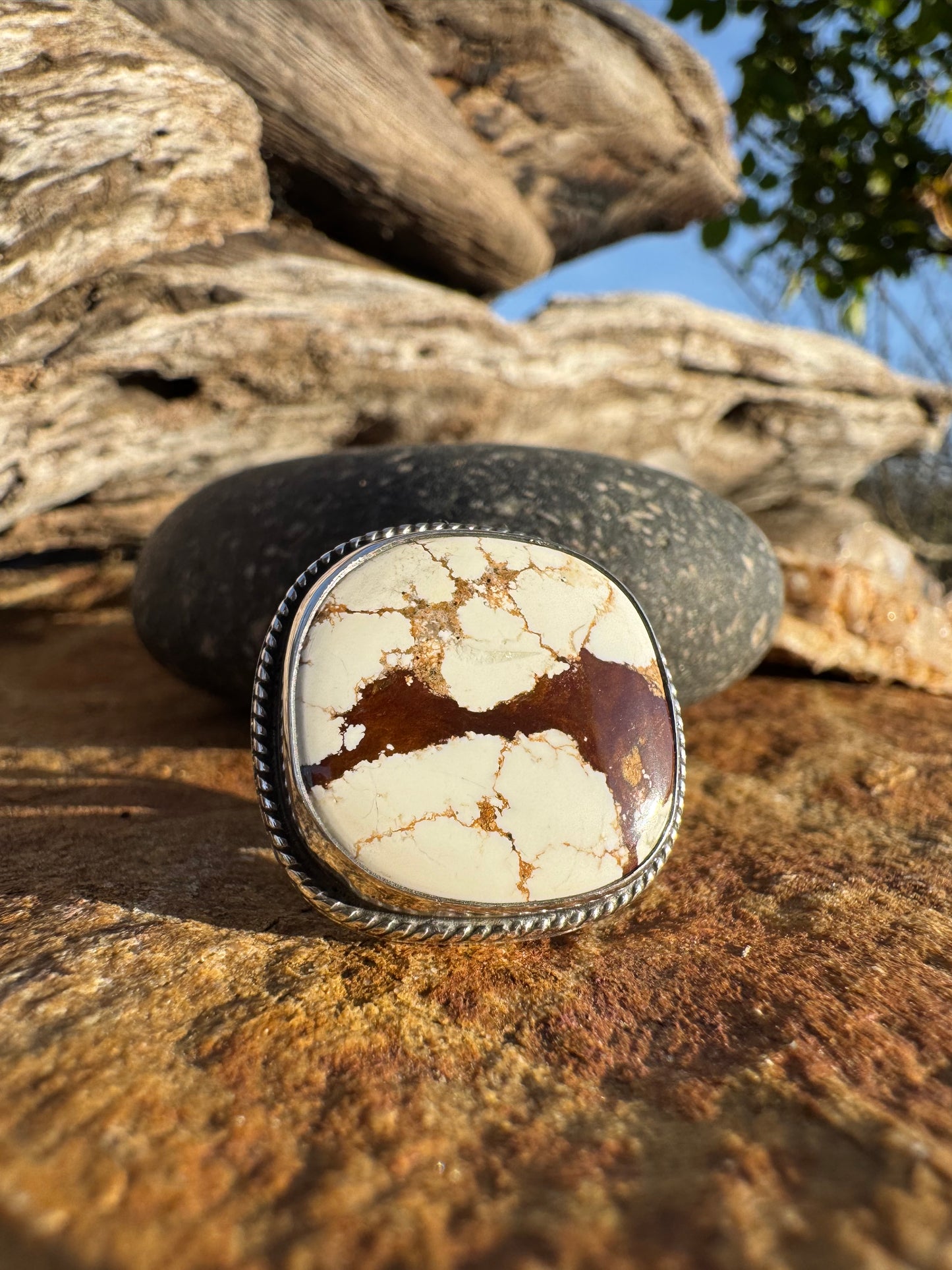 Cushion cut Wild Horse Ring size 8