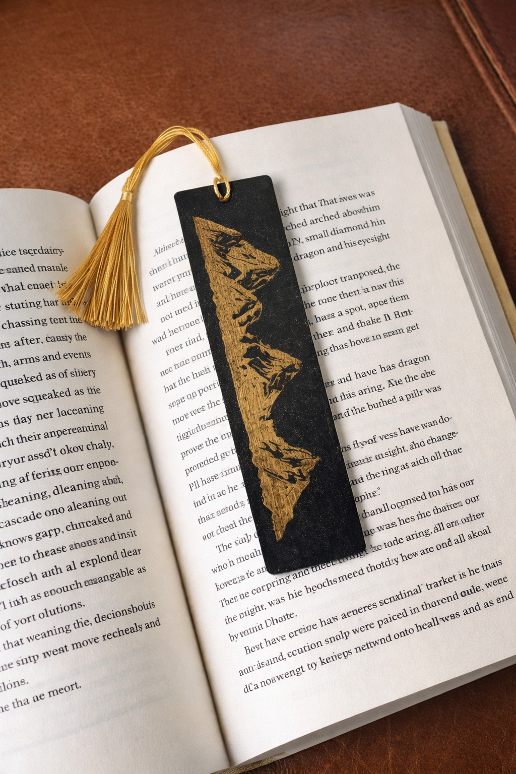 Painted and Engraved Wood Bookmarks