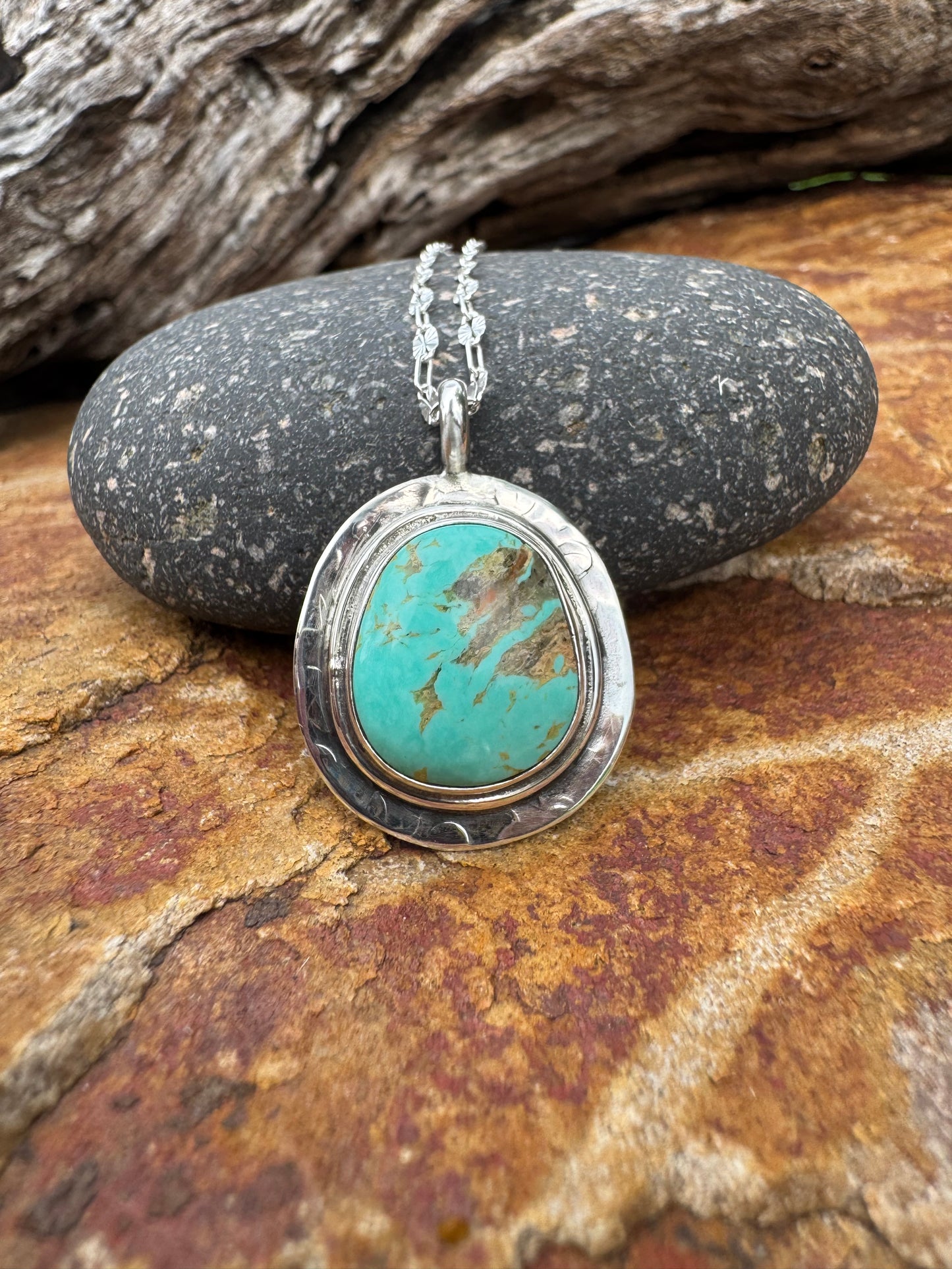 Turquoise Medallion Pendant